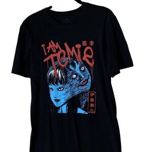 I Am Tomie Junji Ito Unisex Anime Graphic Short Sleeve T-Shirt Size M Black